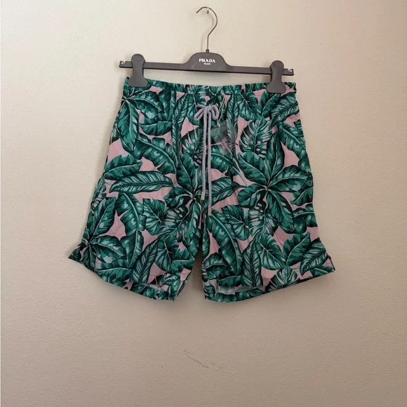 Kenny Flowers the fronds with benefits Leaf Men's Swim Trunks